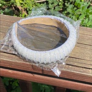 White rhinestone headband